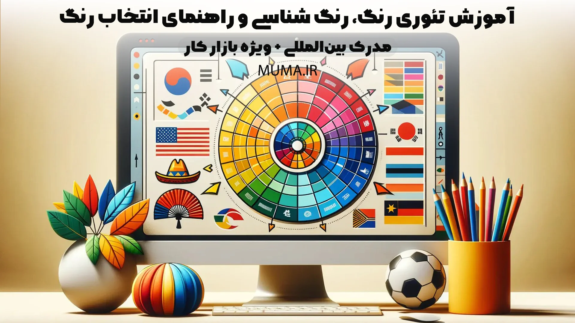 آموزش تئوری رنگ، رنگ شناسی و راهنمای انتخاب رنگ